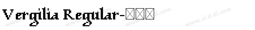 Vergilia Regular字体转换